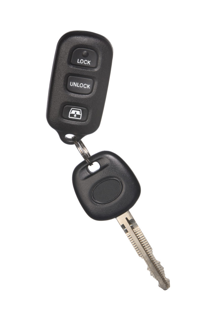 Isolated car key and remote lock device