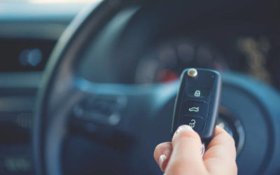 Locksmith repairing residential door lock