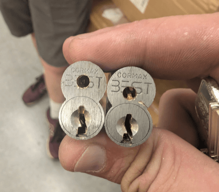 Residential locksmith in Killeen TX installing door locks