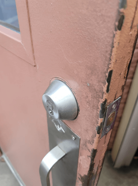 Break in door damage repair in Austin TX