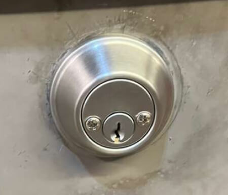 Deadbolt Lock Installed by Texas Premier Locksmith in Odessa, TX