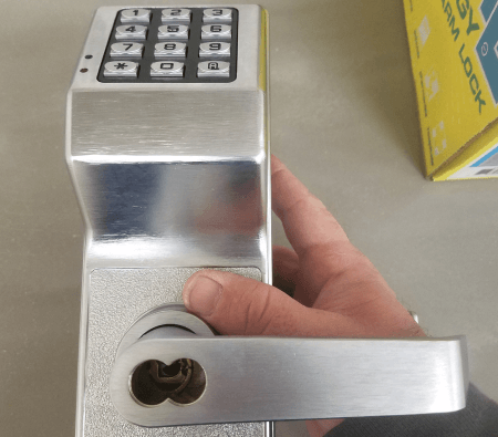Deadbolt lock upgrade by residential locksmith in Austin, tx
