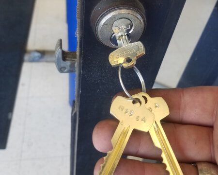 Licensed locksmith in College Station, TX for door lock installation and key replacement