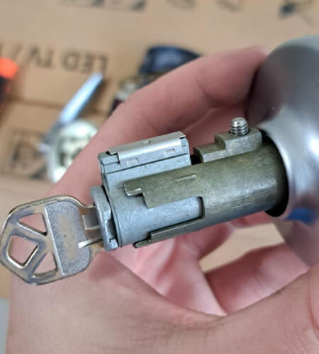 Lock cylinder rekeying by residential locksmith in San Marcos, TX