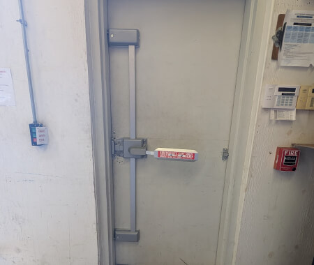 Panic bar and emergency exit hardware installation in Houston, TX