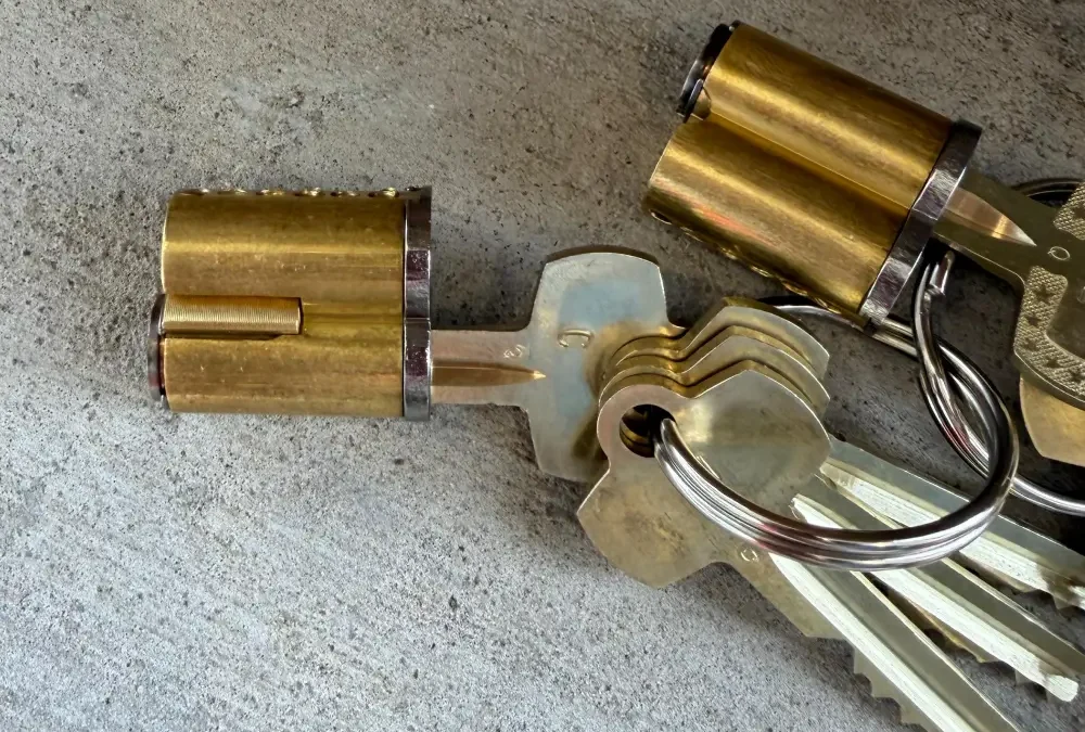 Residential rekey service in Dallas on lock cylinders
