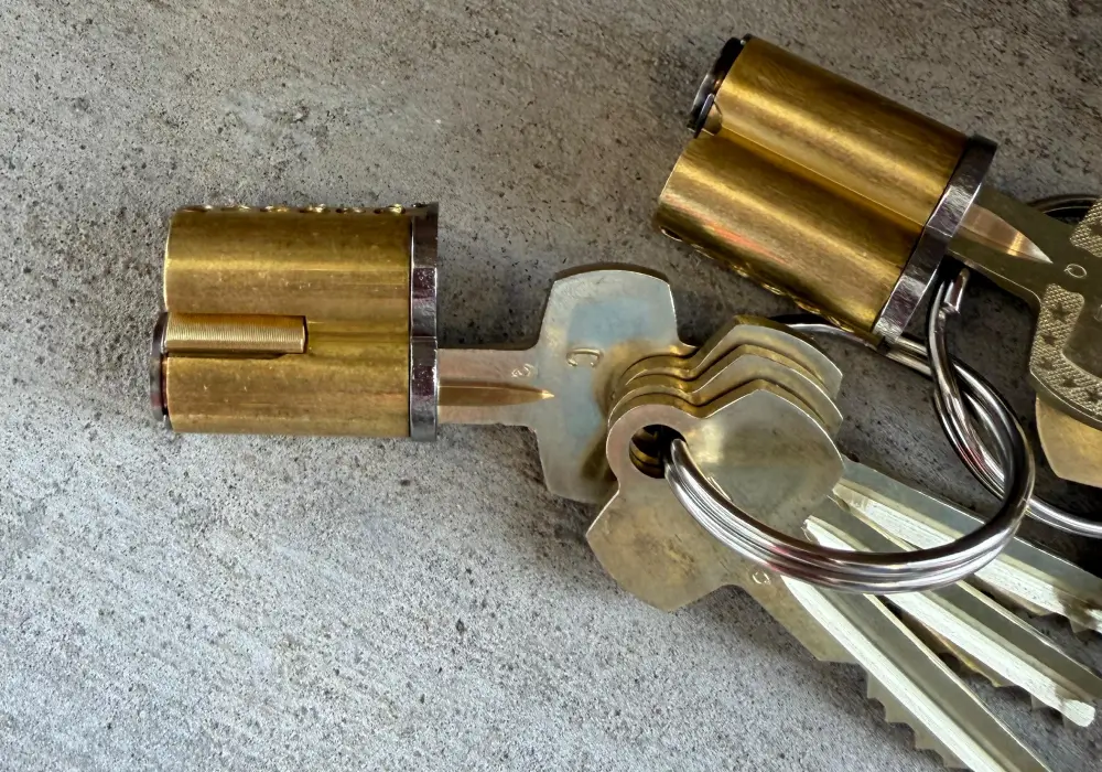 Residential rekey service in Dallas on lock cylinders