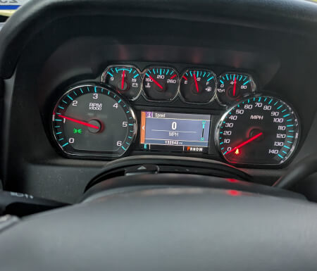 Vehicle dashboard after successful key fob programming in Killeen, TX